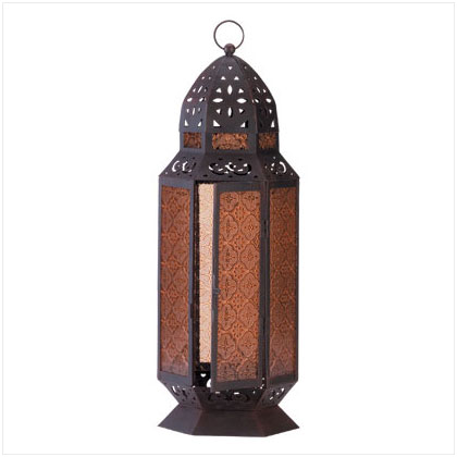 Moroccan style candle lantern